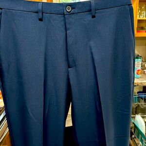 Haggar Cool 18 pro blue dress pants 36x31 like new